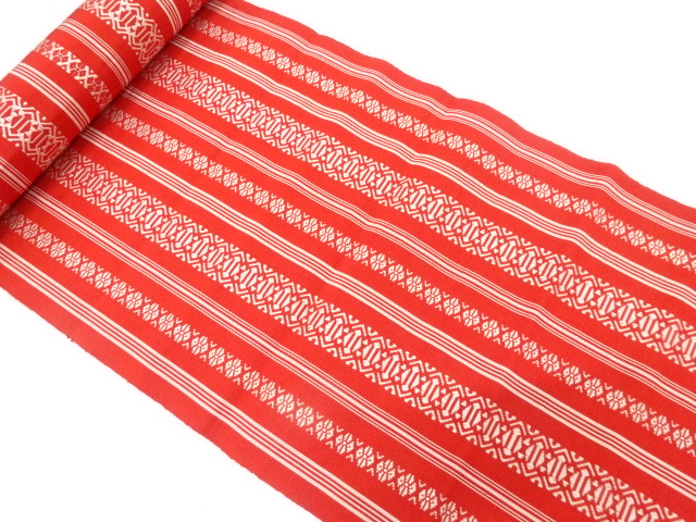 アンティーク　博多　八寸帯地反物